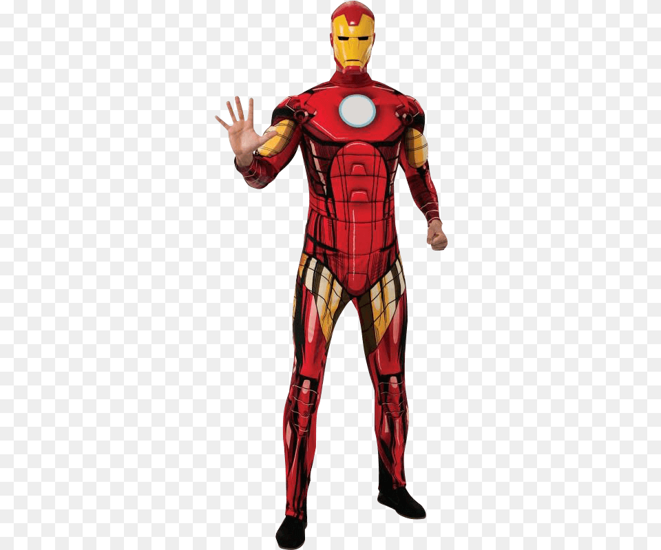 Adult Marvel Deluxe Iron Man Costume Man Avenger Costumes, Male, Person, Clothing Png