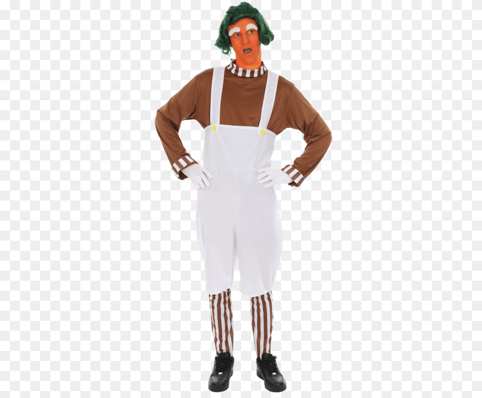 Adult Men39s Chocolate Worker Costume Oompa Loompa Couple Costume, Clothing, Person, Man, Male Free Png Download