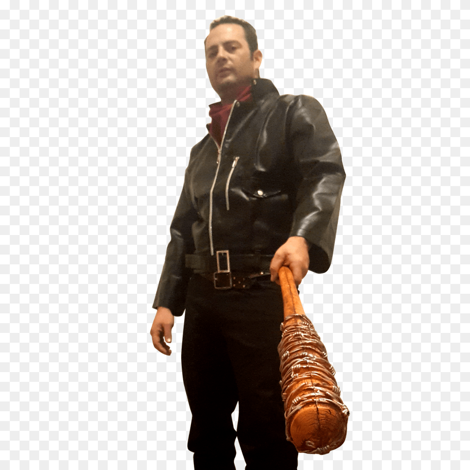 Adult Negan Walking Dead Costume, Jacket, Person, People, Clothing Free Png