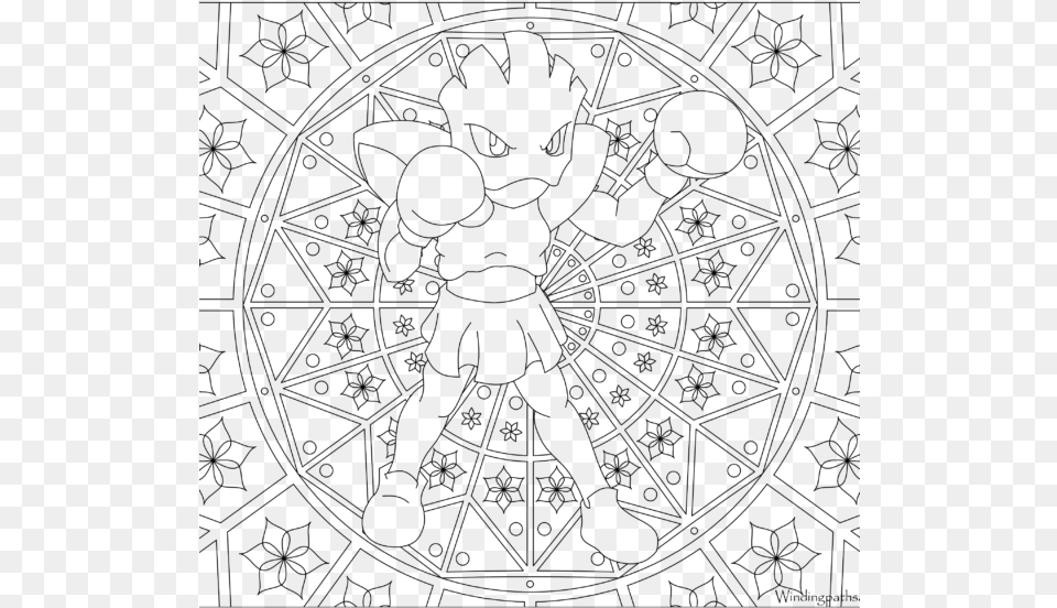 Adult Pokemon Coloring, Gray Free Png