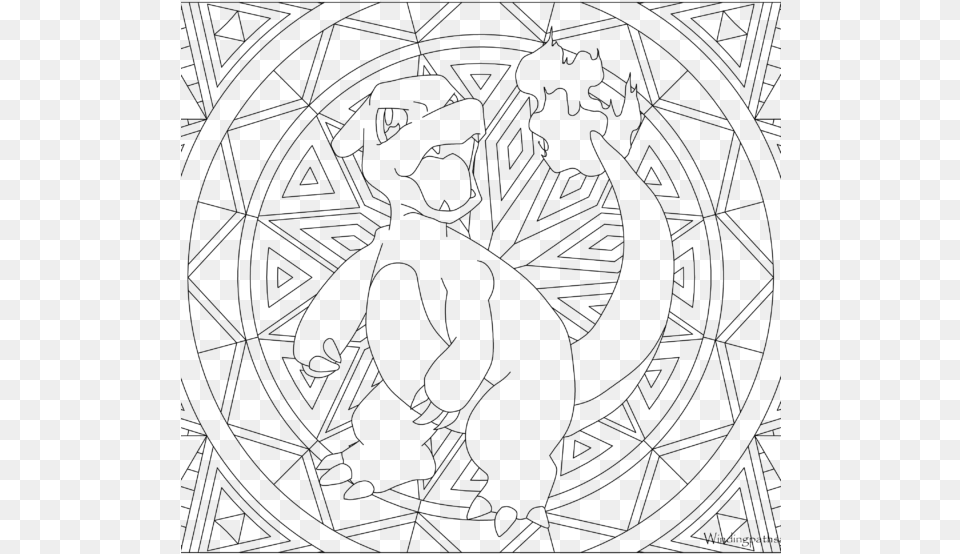 Adult Pokemon Coloring, Gray Png Image