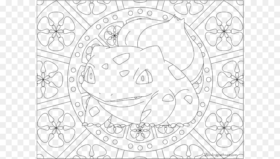 Adult Pokemon Coloring, Gray Free Png