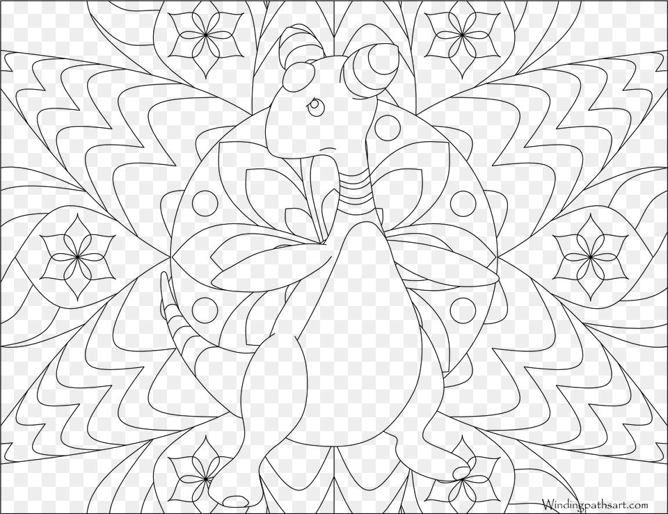 Adult Pokemon Coloring, Gray Free Png