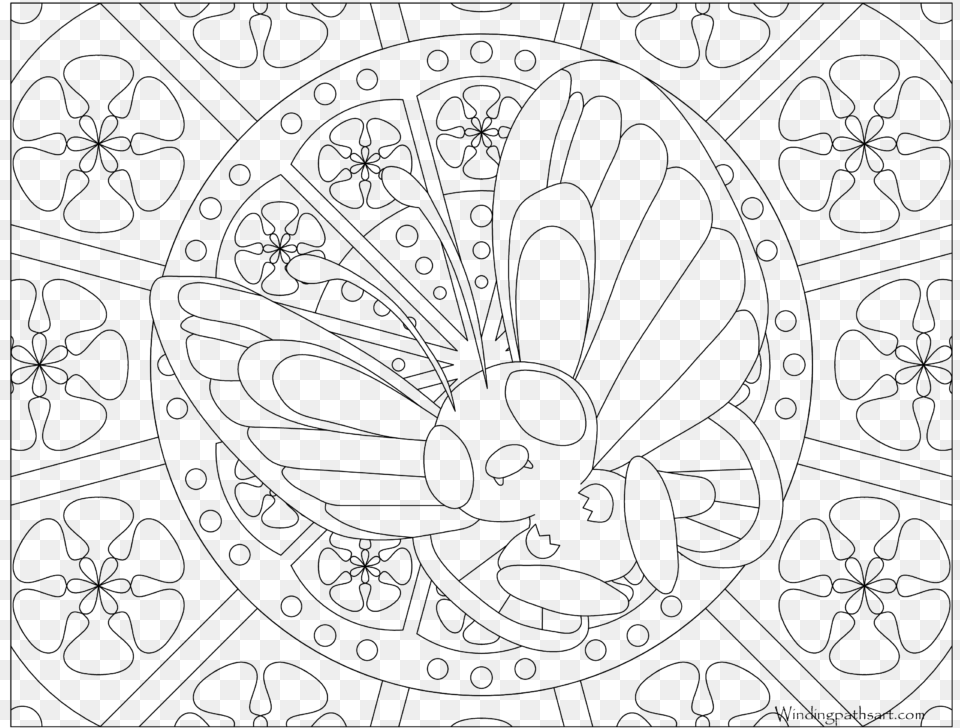 Adult Pokemon Coloring, Gray Png Image