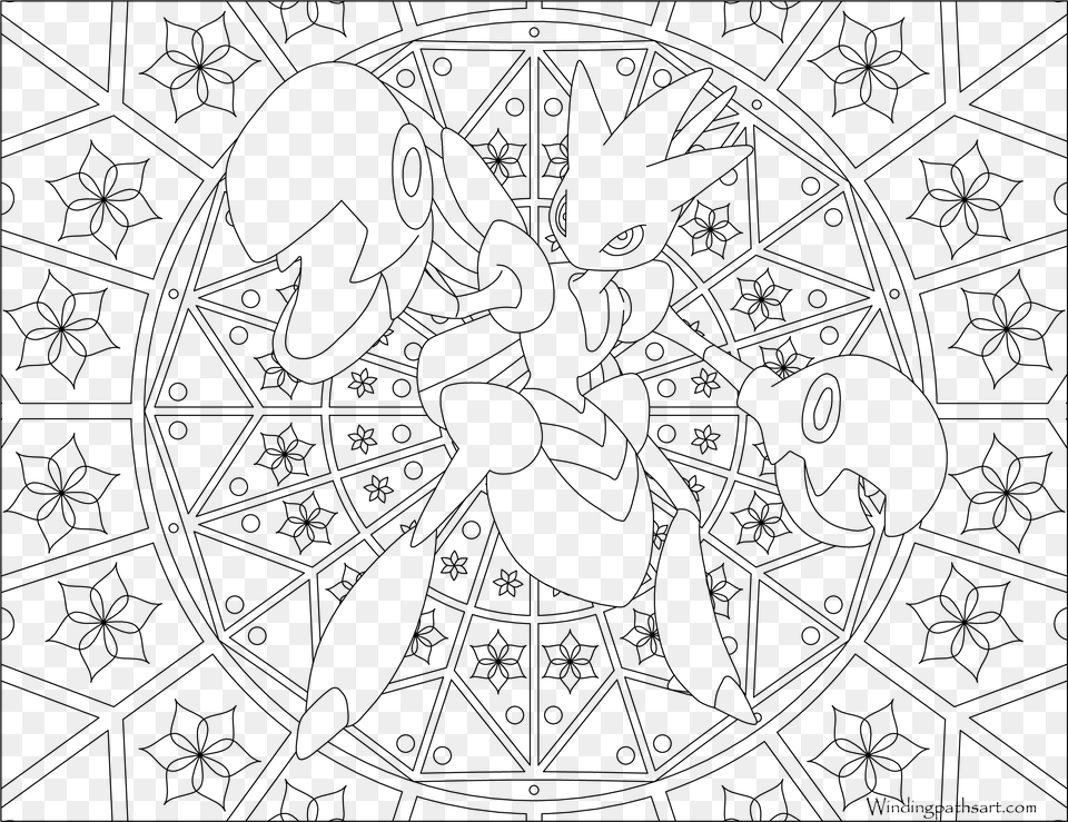 Adult Pokemon Coloring Pages, Gray Free Transparent Png