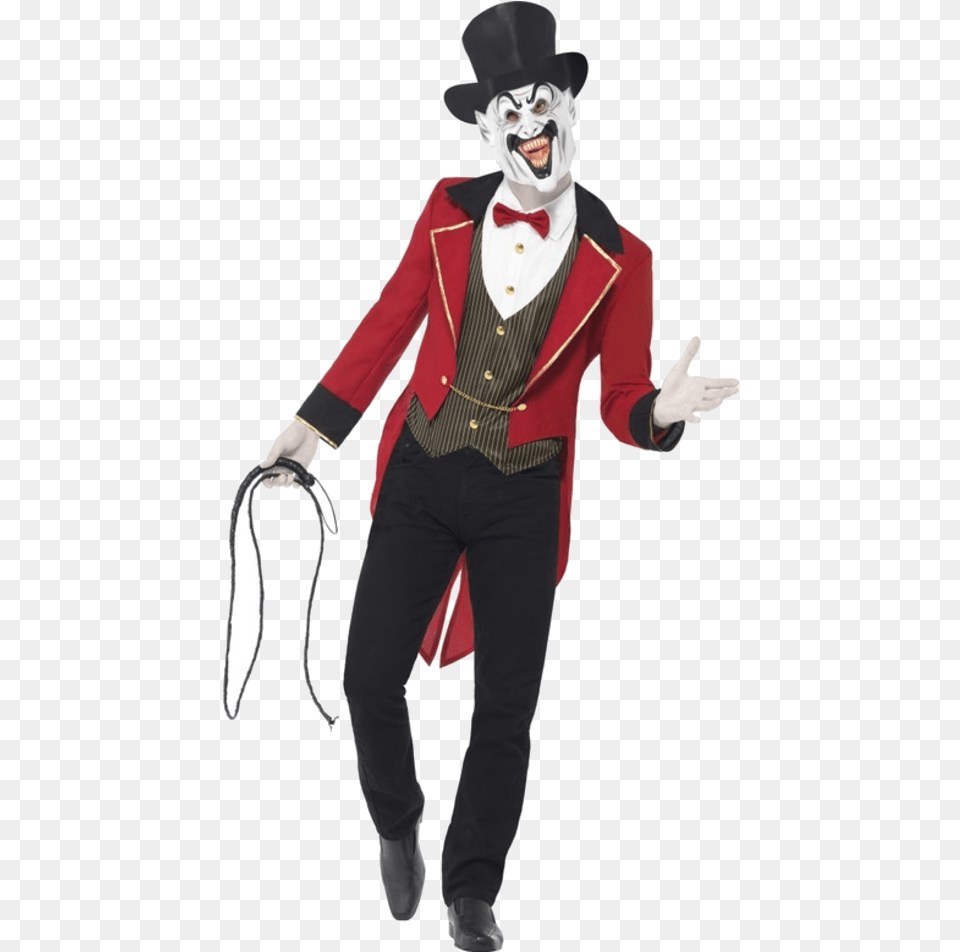 Adult Sinister Ringmaster Costume Halloween Ringmaster Costume, Performer, Man, Male, Person Free Png