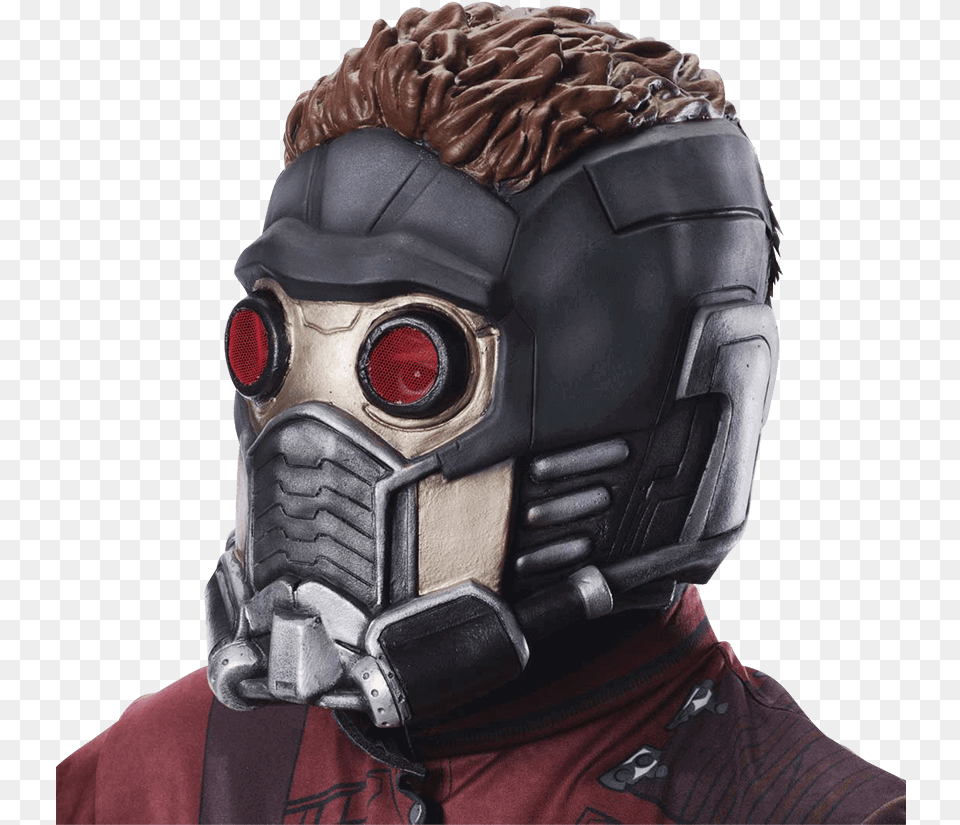 Adult Star Lord Mask Star Lord With Mask, Helmet, Male, Man, Person Png Image