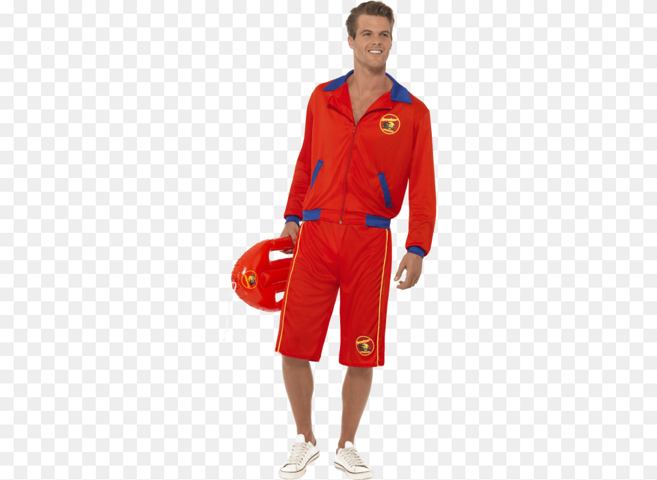 Adult Straight Jacket Fancy Dress Outfit Staghen Party Lifeguard Costume, Clothing, Shirt, Shorts, Person Png