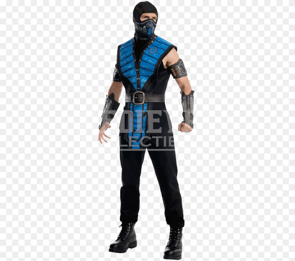 Adult Sub Zero Tabard Costume, Vest, Clothing, Person, Man Free Png