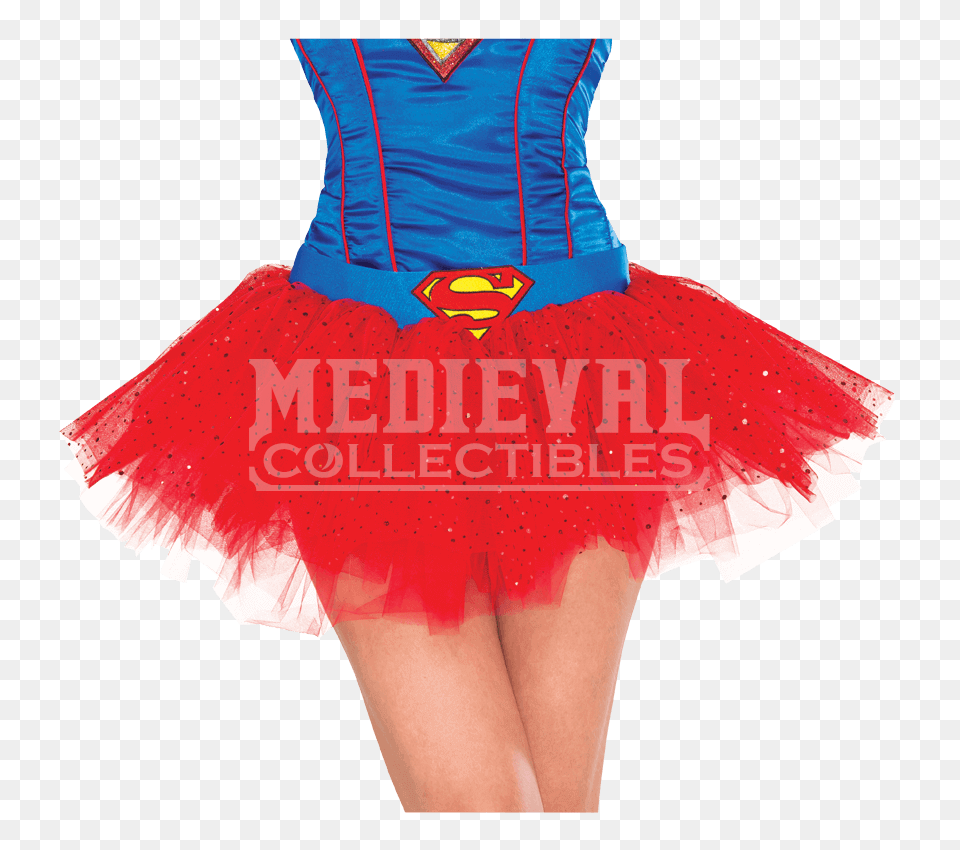 Adult Supergirl Tutu Skirt, Clothing, Dancing, Leisure Activities, Person Free Png