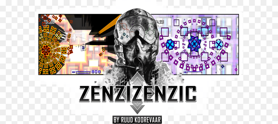 Adult Swim Games Zenzizenzic, Art, Collage, Graphics, Poster Free Png Download