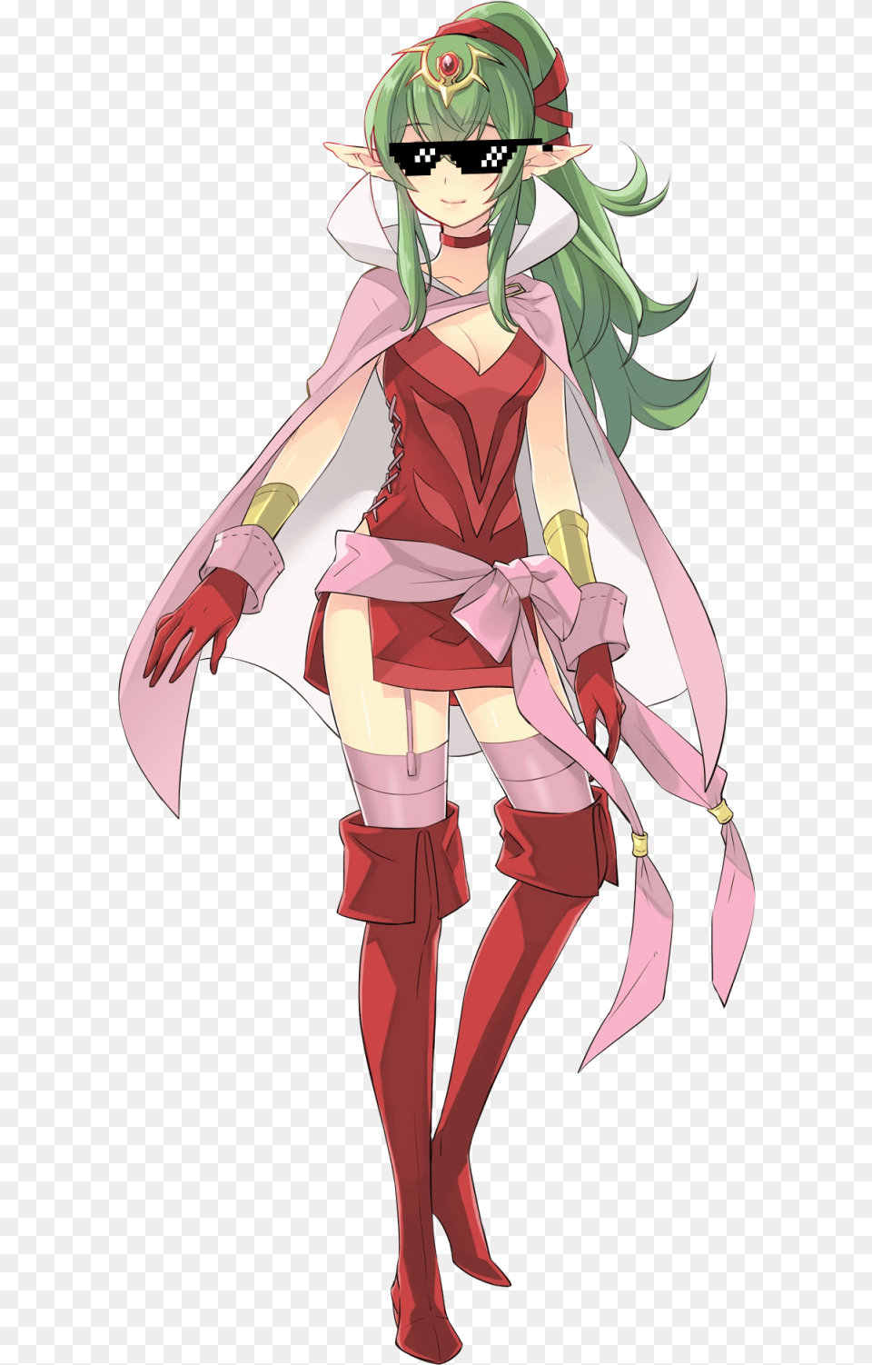 Adult Tiki But She Has The Mlg Sunglasses Tiki Fire Emblem Hero, Publication, Book, Comics, Elf Png