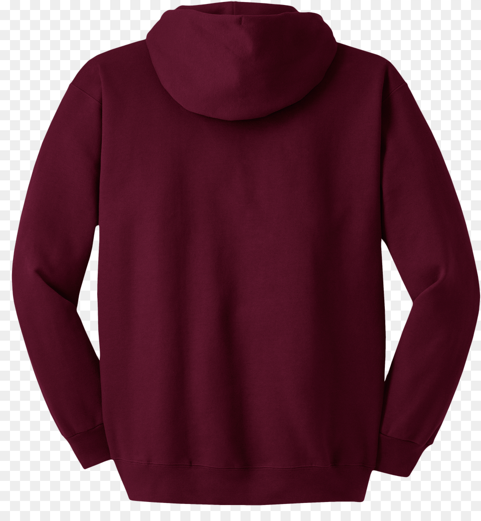 Adult Ultimate Cotton Pullover Hooded Sweatshirt Red Sweatshirt Back Png Image