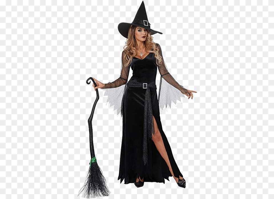 Adult Witch Black Halloween Costumes Sexy Halloween Costume Witch, Clothing, Female, Hat, Person Free Transparent Png