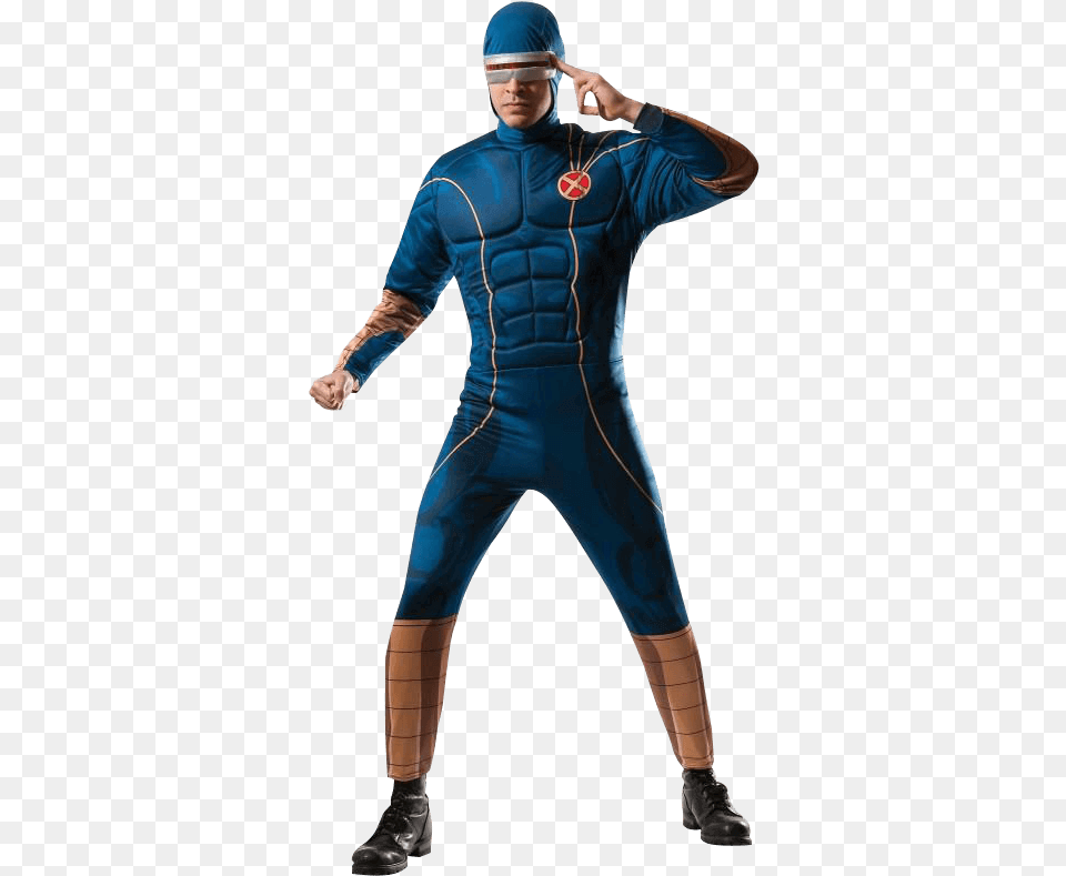 Adult X Men Cyclops Costume X Men Marvel Costume, Clothing, Male, Man, Person Free Transparent Png