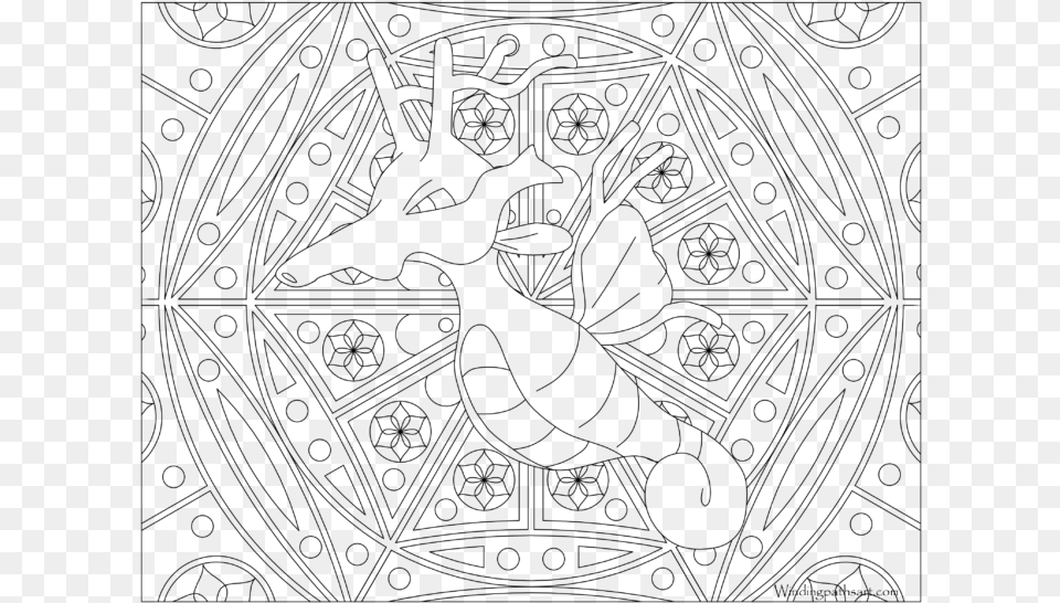Adults Colouring Pages Pokemon, Gray Free Png
