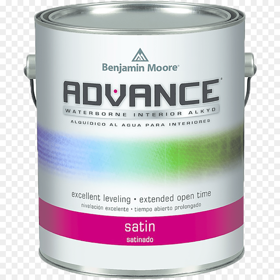 Advance Interior Paint Benjamin Moore Advance Int Satin Bs1 Qt, Paint Container, Can, Tin Png