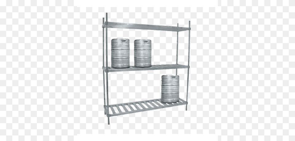 Advance Tabco Kr 60 Keg Rack 60quotw X 20quotd X 76quoth Shelves Keg Rack, Barrel, Crib, Furniture, Infant Bed Png Image