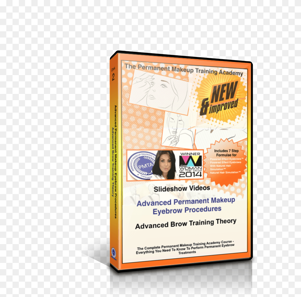 Advanced Brow Training Theory, Advertisement, Poster, Adult, Female Png