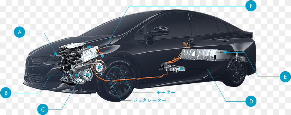 Advanced Heat Pump Comes Of Age In The New Prius Prime Vehicule Hybride En 3d, Wheel, Spoke, Machine, Car Wheel Png Image