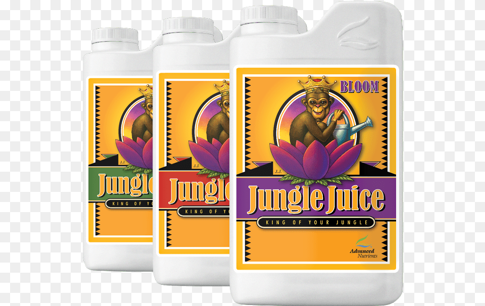 Advanced Nutrients Jungle Juice Grow Micro Bloom 1l Advanced Nutrients Jungle Juice Grow, Bottle, Baby, Person, Powder Png