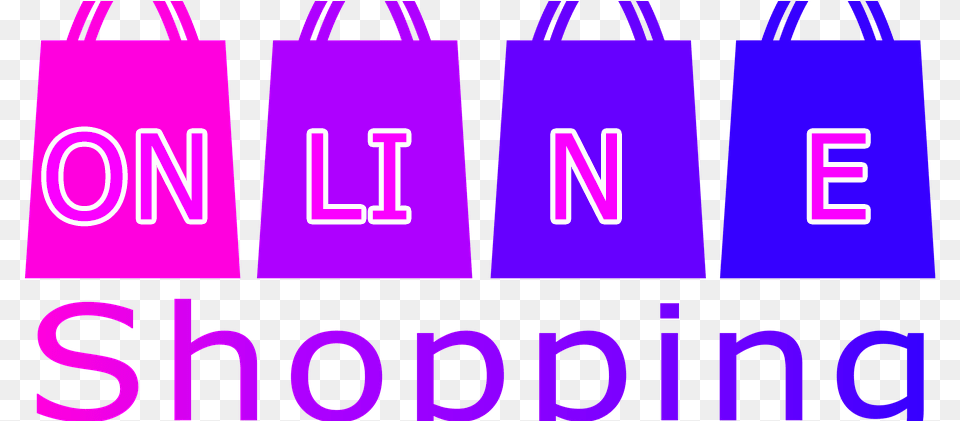 Advantages And Disadvantages Of Online Shopping Disadvantage Photo Of Online Shopping, Bag, Purple, Light, Scoreboard Free Png Download