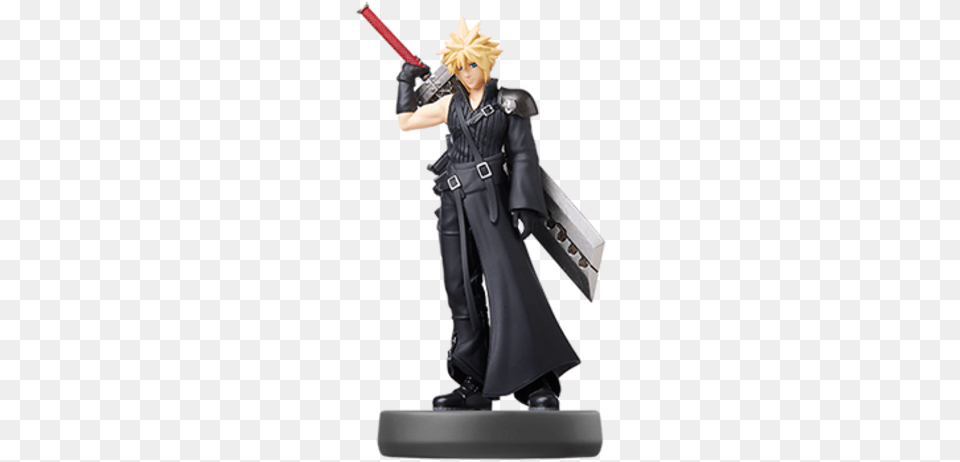 Advent Children Cloud Strife Cloud Strife Amiibo, Figurine, Adult, Female, Person Png