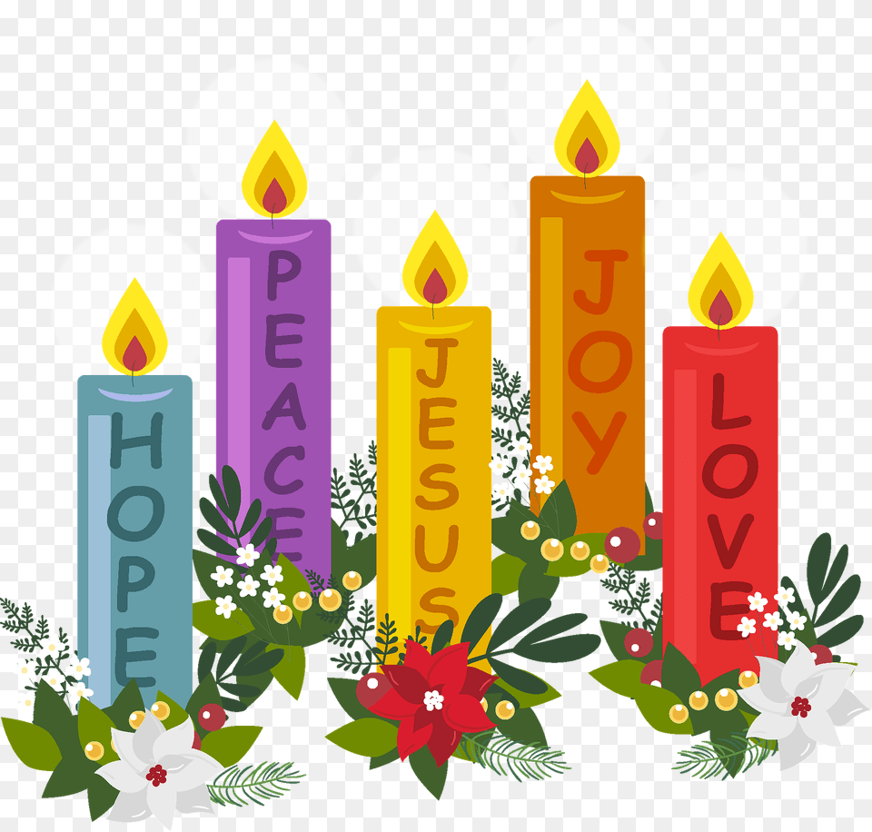 Advent Decorations Clipart, Candle Free Png
