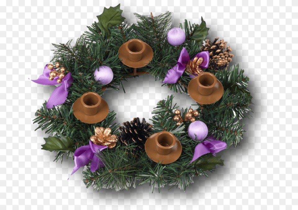 Advent St Thomas More Books U0026 Gifts Purple Ribbon Advent Wreath, Plant Free Png