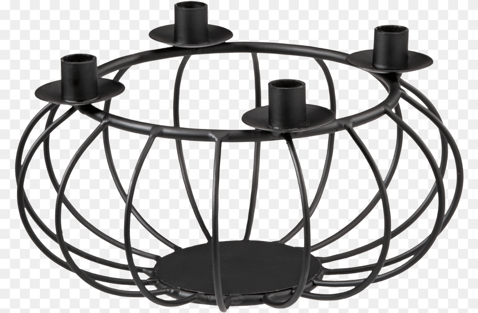 Advent Wreath Black Ceiling Fixture, Chandelier, Lamp Png Image