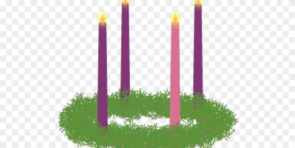 Advent Wreath Cliparts Advent Candle, Grass, Plant, Festival, Hanukkah Menorah Free Png