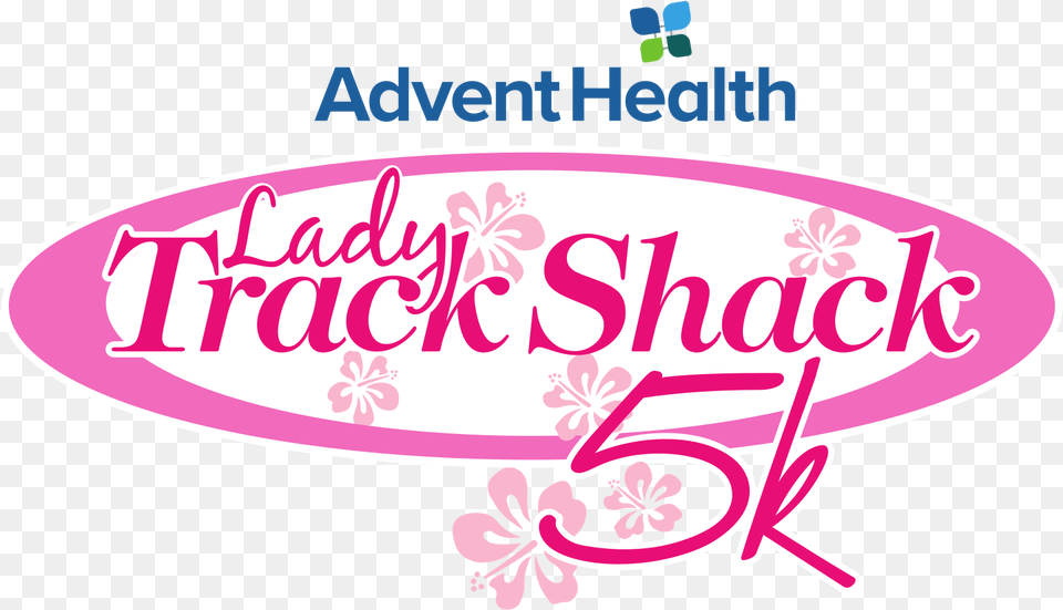 Adventhealth Lady Track Shack 5k Calligraphy, Sticker, Flower, Plant Png Image