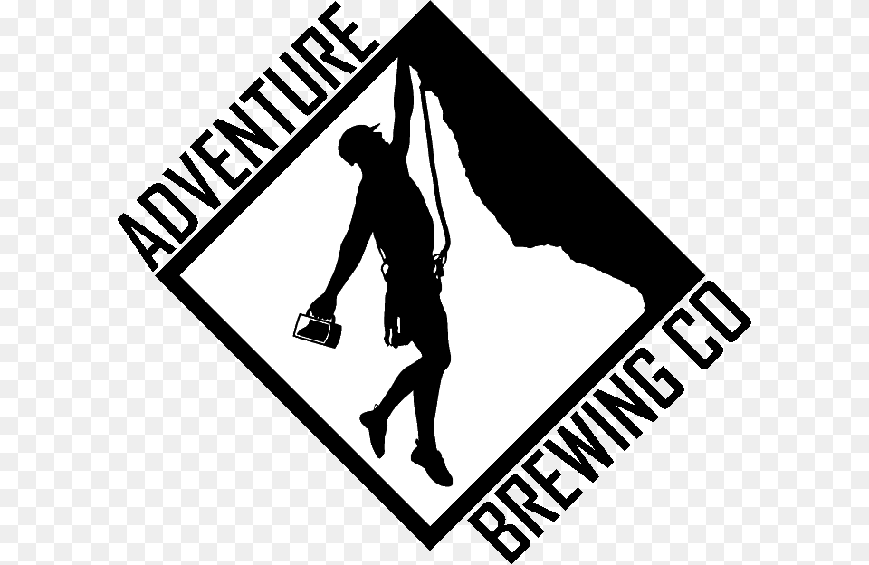 Adventure Brewing Company, Stencil, Silhouette, Person, People Free Png Download