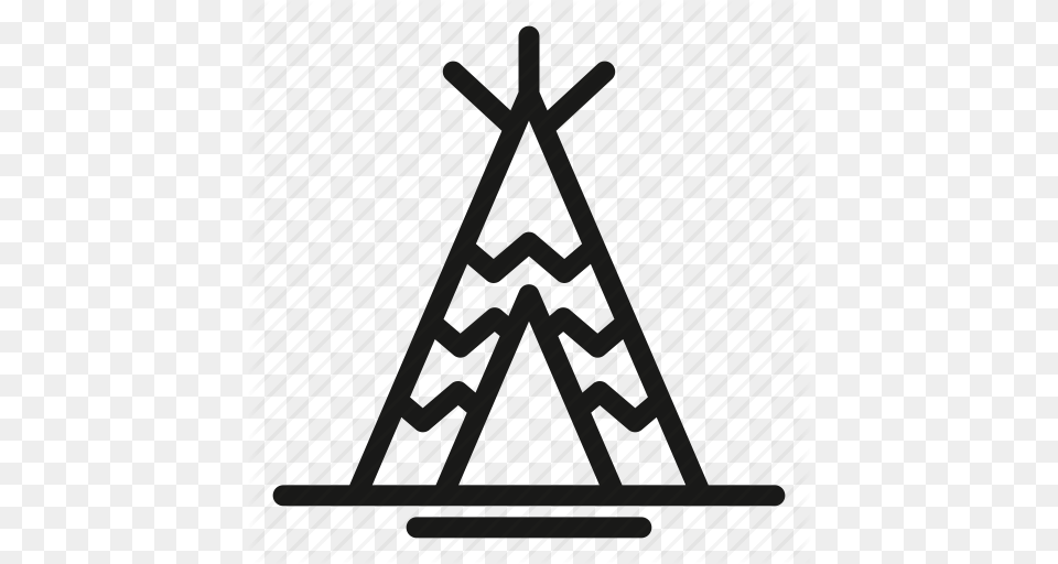 Adventure C Camping Tent Trip Icon, Triangle, Gate, Furniture Free Png Download