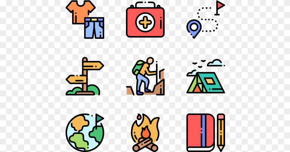 Adventure Icon Clipart Transparent, Person, Animal, Bird Png Image