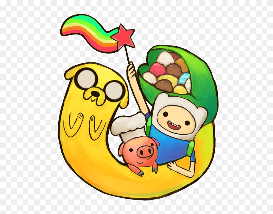 Adventure Time, Banana, Food, Fruit, Plant Png Image