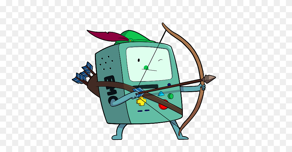 Adventure Time Bmo Robin Hood Bmo Arrow Adventure Time, Archery, Bow, Sport, Weapon Free Png Download