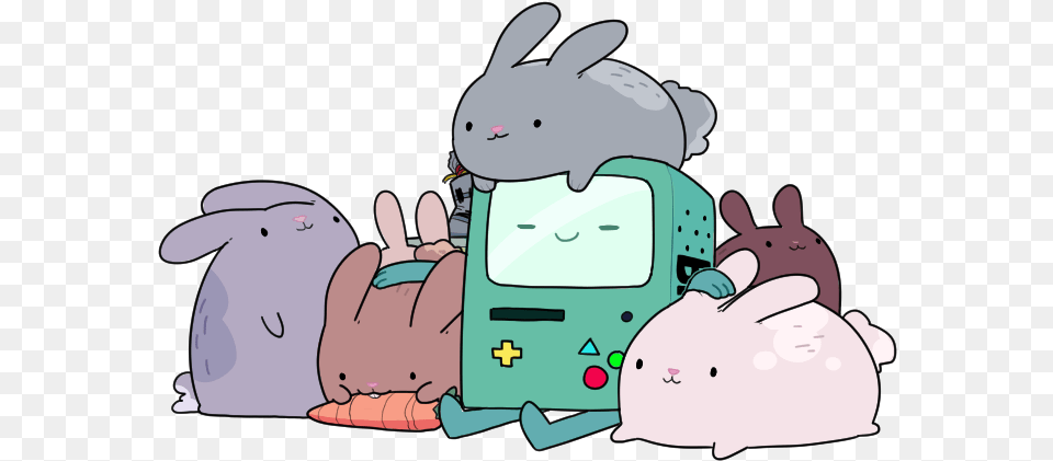 Adventure Time Bunnies, Cartoon, Animal, Mammal, Rabbit Free Png