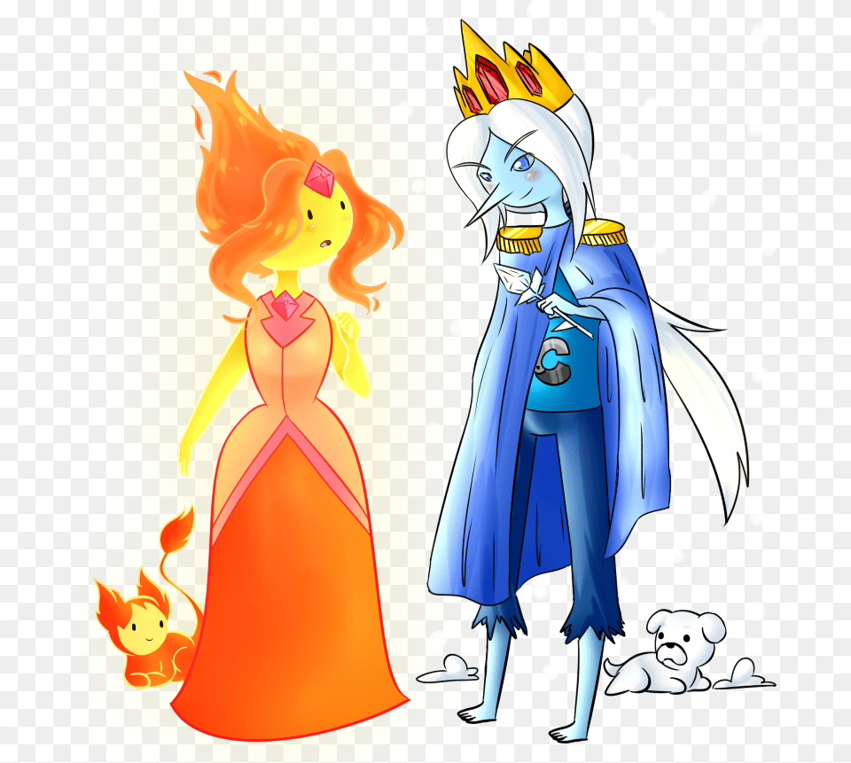 Adventure Time Clipart Transparent Adventure Time Ice King X Flame Princess, Publication, Book, Comics, Adult Png