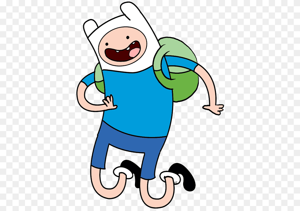 Adventure Time Finn Jumping, Cartoon, Animal, Kangaroo, Mammal Free Png Download