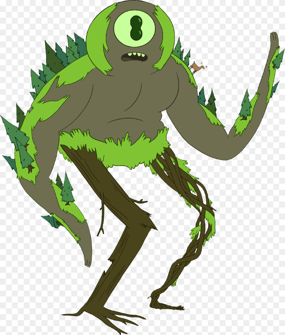 Adventure Time Forest Cyclops, Green, Plant, Vegetation, Animal Png Image