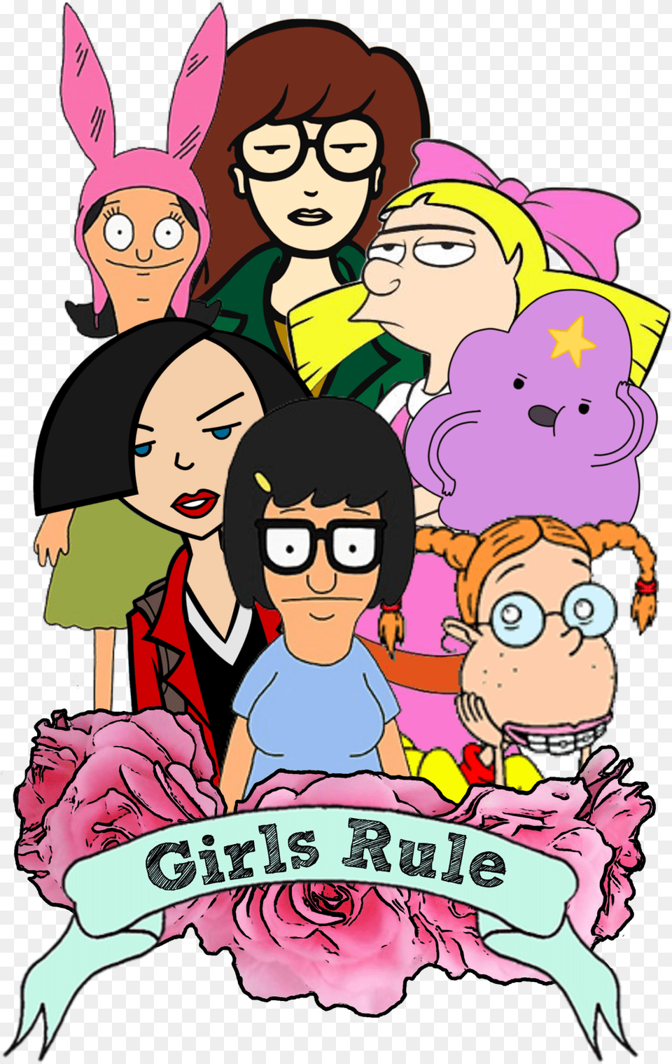 Adventure Time Girls Daria Hey Arnold Girls Rule Jane Daria Morgendorffer, Book, Comics, Publication, Baby Png Image