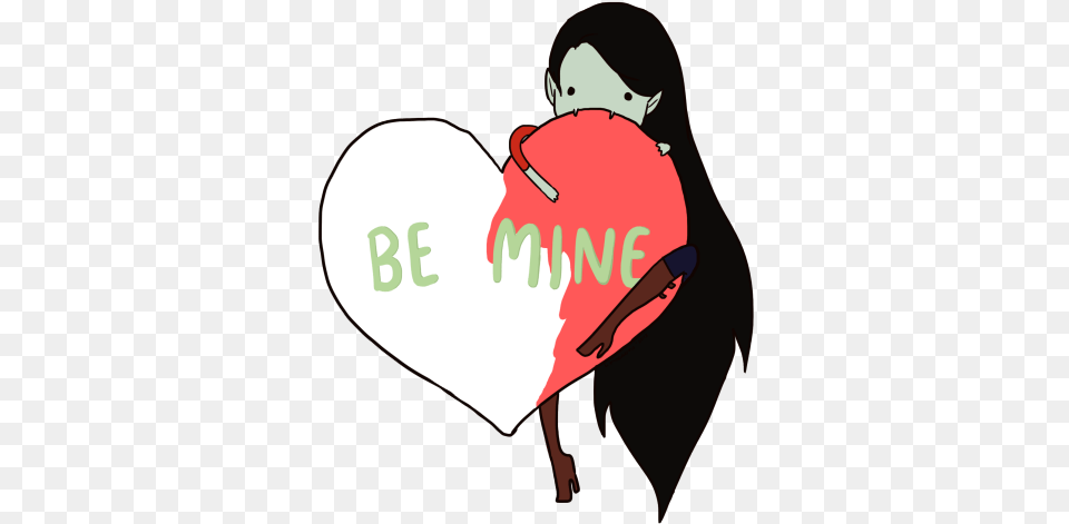 Adventure Time Illustration Marceline Valentines Day Adventure Time Valentines Day, Heart, Adult, Male, Man Free Png