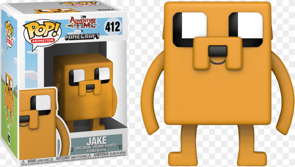 Adventure Time Jake Minecraft Pop Vinyl Figure Adventure Time X Minecraft, Car, Transportation, Vehicle Png