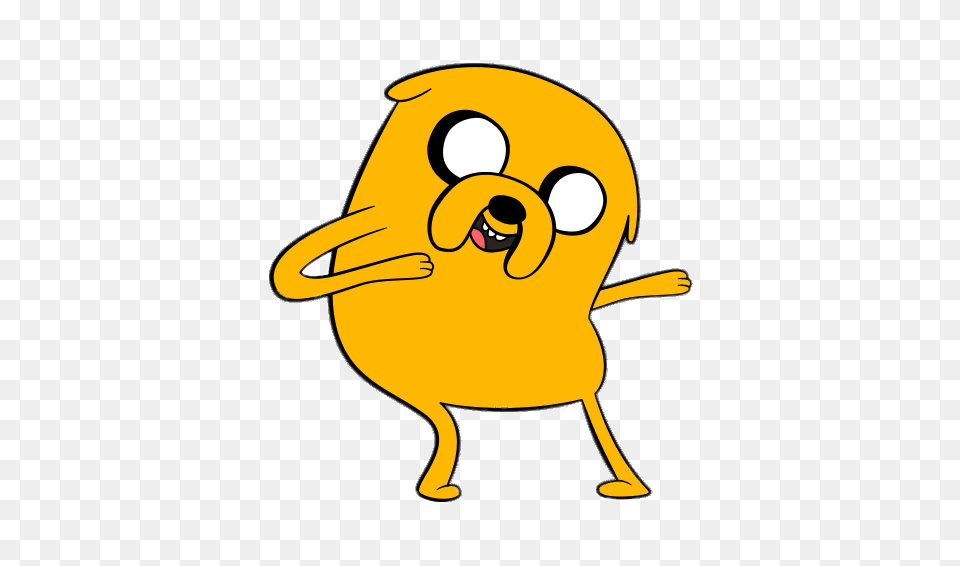 Adventure Time Jake The Dog Dancing, Cartoon, Animal, Bear, Mammal Free Png