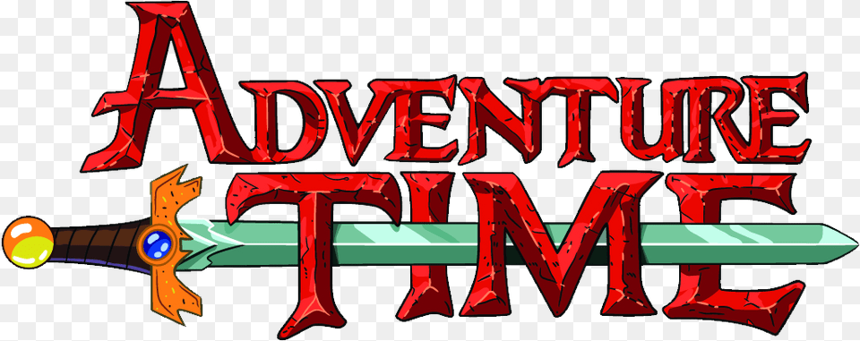 Adventure Time Logo Adventure Time With Finn, Sword, Weapon, Bulldozer, Machine Free Transparent Png