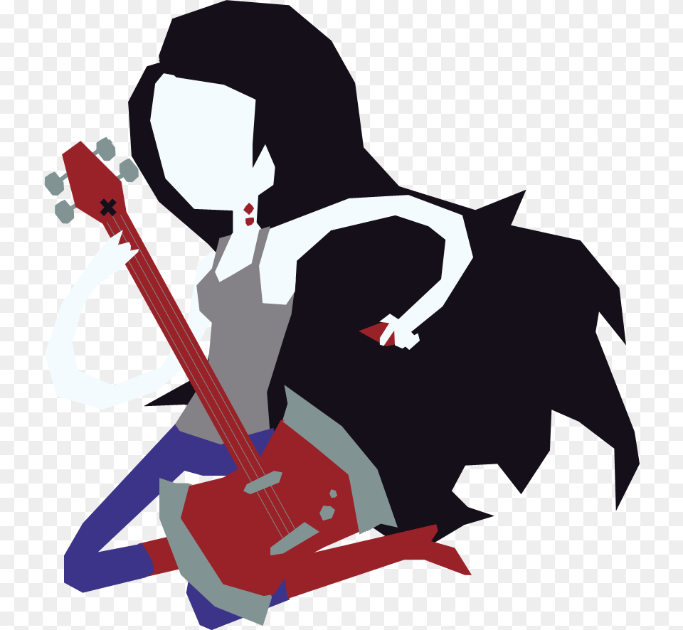 Adventure Time Marceline Best Pictures For Kids Marceline39s Guitar Adventure Time, Musical Instrument, Person Free Transparent Png