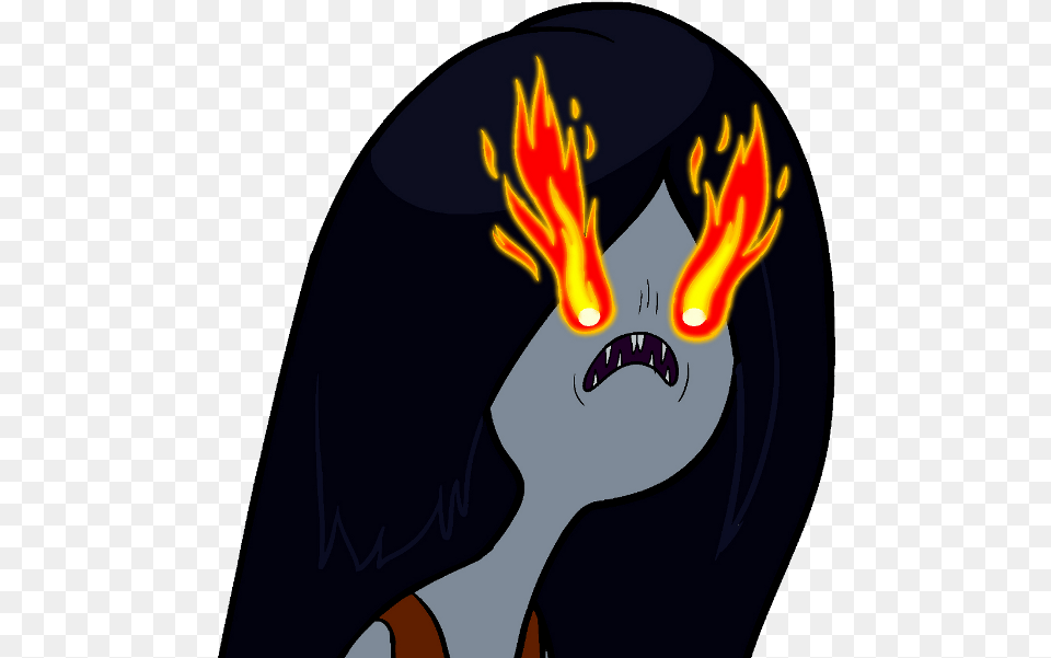 Adventure Time Marceline Fire Eyes Cartoon Fire In Eyes, Adult, Female, Person, Woman Png Image