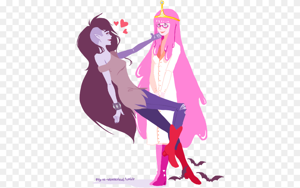 Adventure Time Princess Bubblegum Bonnibel Bonnie Marceline Marceline The Vampire Queen, Book, Comics, Publication, Adult Png Image