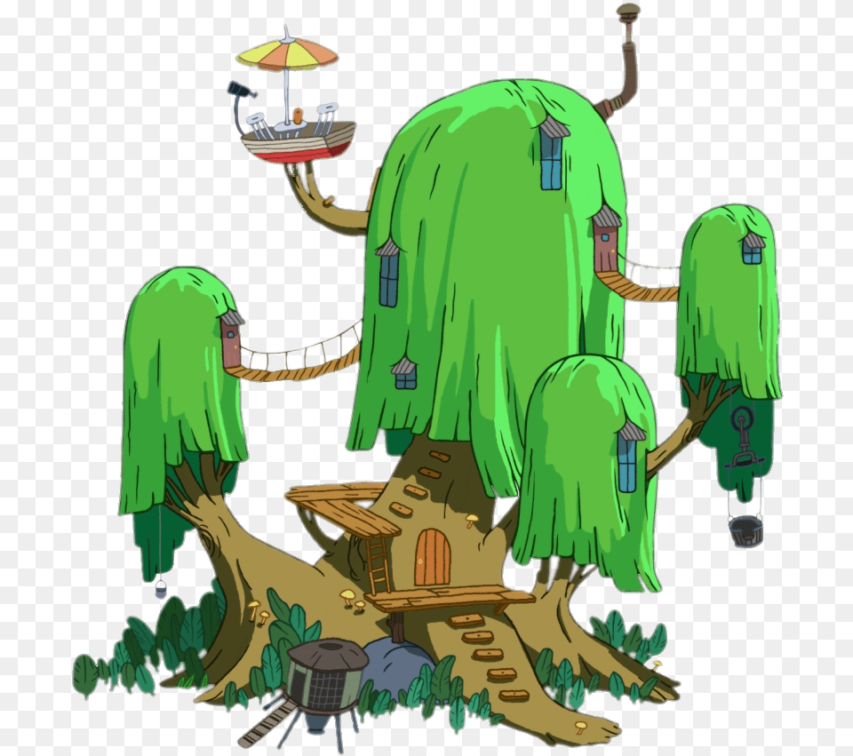 Adventure Time Tree House Image Adventure Time With Finn, Green, Plant, Vegetation, Jungle Free Transparent Png